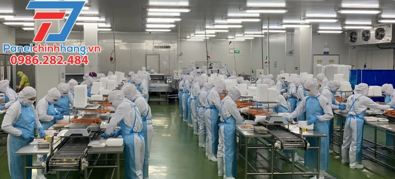cách nhiệt cho nhà máy chế biến thịt