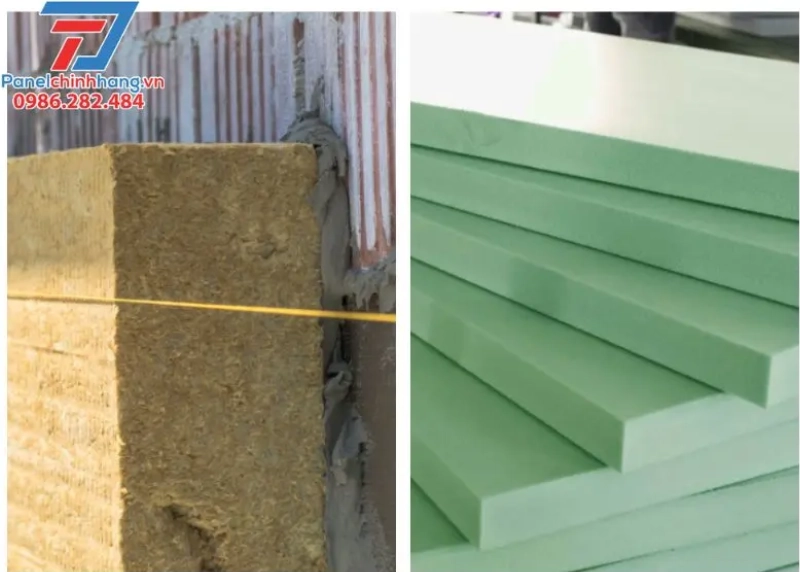 So sánh xốp XPS với len khoáng
