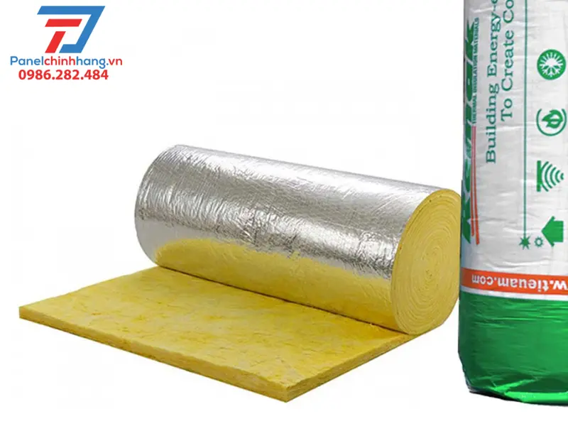 Bông thủy tinh dạng cuộn có mặt bạc