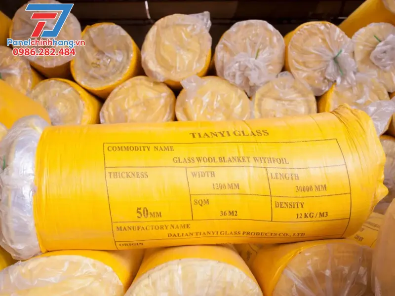 vật liệu cách nhiệt chống cháy bông thủy tinh glasswool