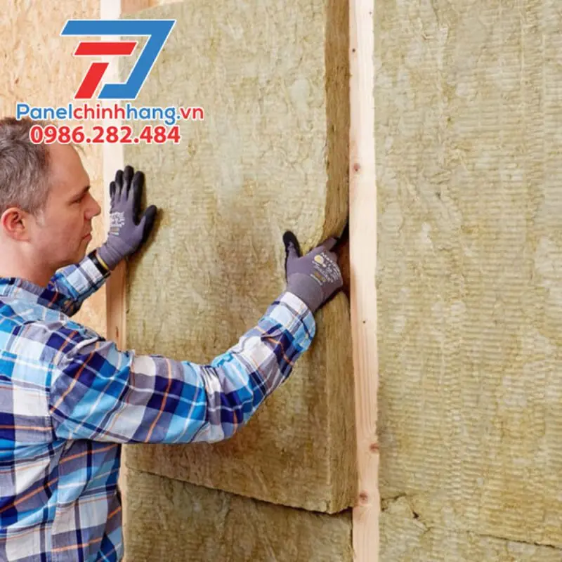 Bông khoáng Rockwool tấm 40kg/m3