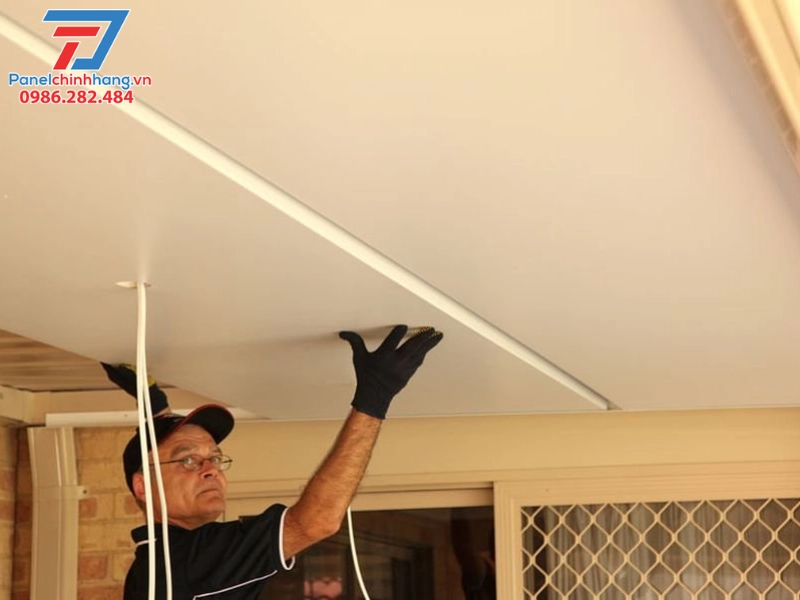 Hướng dẫn thi công tấm trần panel cách nhiệt