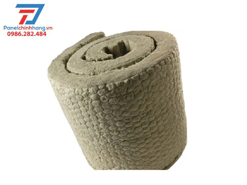 Bông khoáng Rockwool cuộn có lưới kẽm