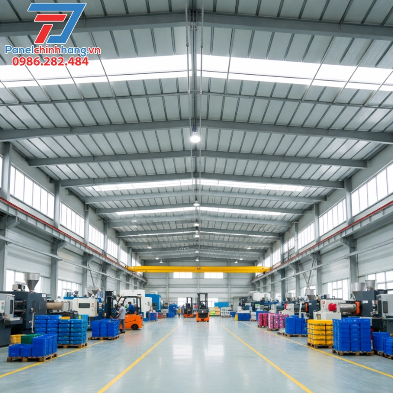 cách nhiệt mái bằng tấm panel