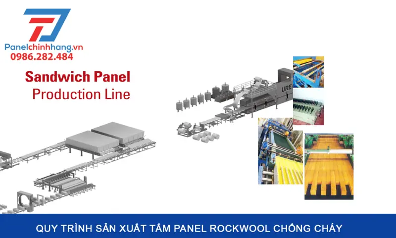 dây chuyền sản xuất panel rockwool