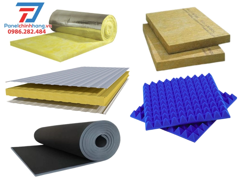 Các vật liệu cách âm nhà liền kề thường được sử dụng