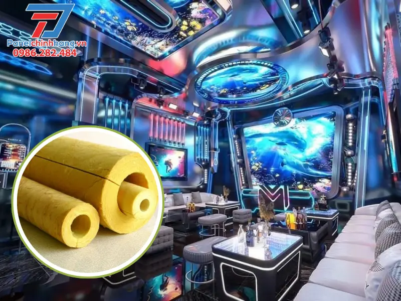 Ứng dụng bông thủy tinh bảo ôn trong cách âm phòng karaoke